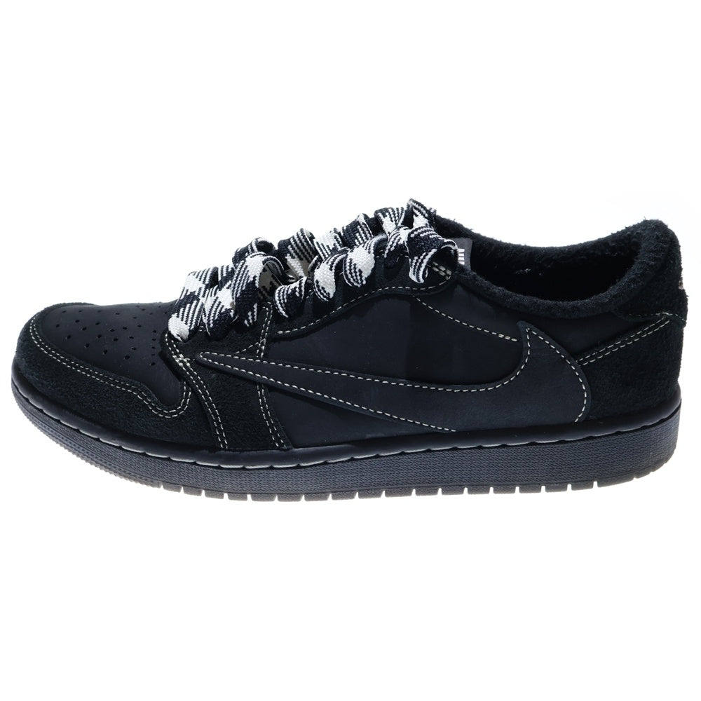 NIKE(ナイキ) ×TRAVIS SCOTT AIR JORDAN 1 LOW OG SP BLACK PHANTOM トラビススコット エアジョーダン1 ブラックファントム ローカットスニーカー レディース DM7866-001