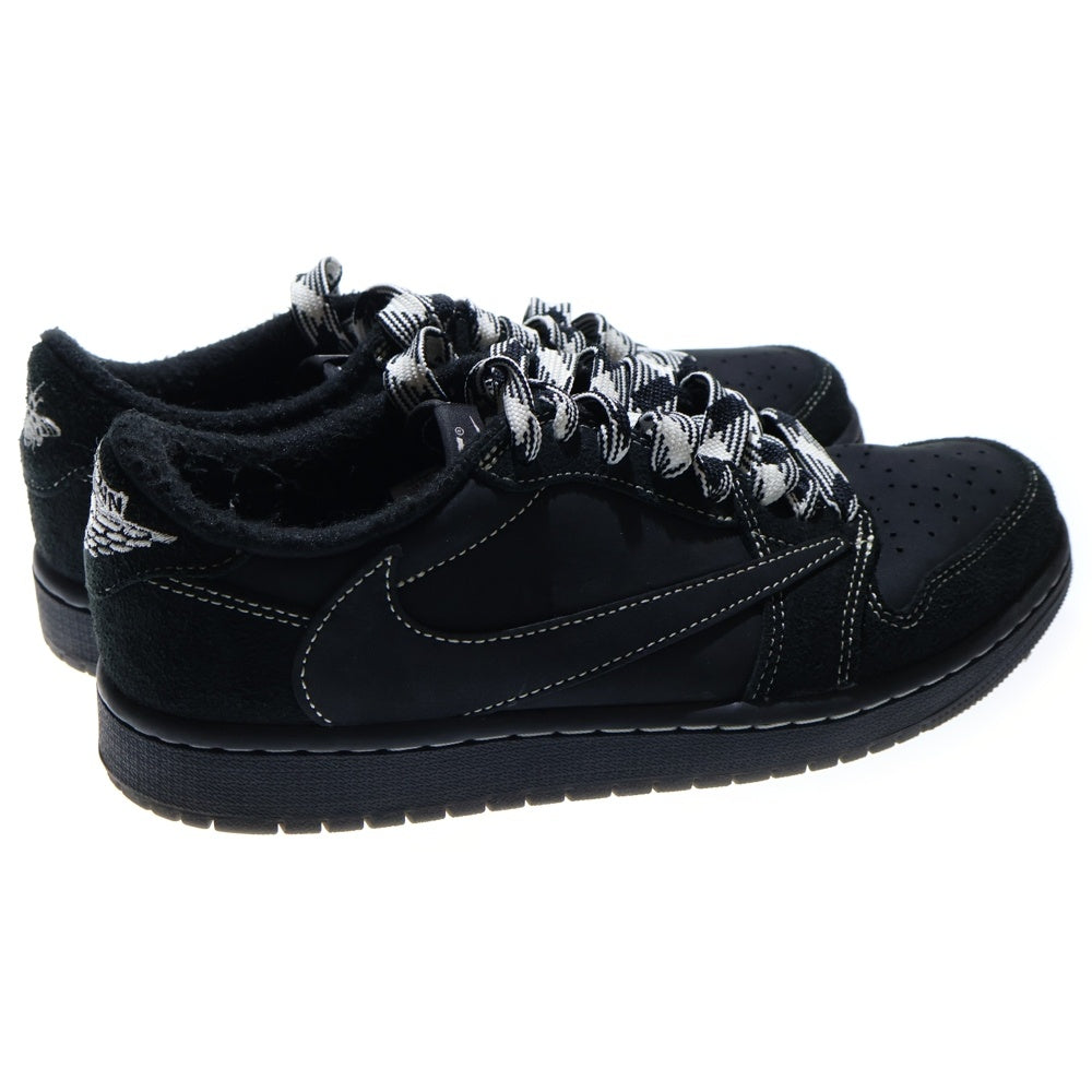 NIKE(ナイキ) ×TRAVIS SCOTT AIR JORDAN 1 LOW OG SP BLACK PHANTOM トラビススコット エアジョーダン1 ブラックファントム ローカットスニーカー レディース DM7866-001