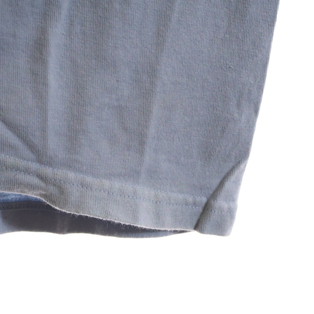 STUSSY(ステューシー) GLOBAL DESIGN CORP グローバル デザイン コープ 両面プリント クルーネック カットソー 半袖Tシャツ ブルー