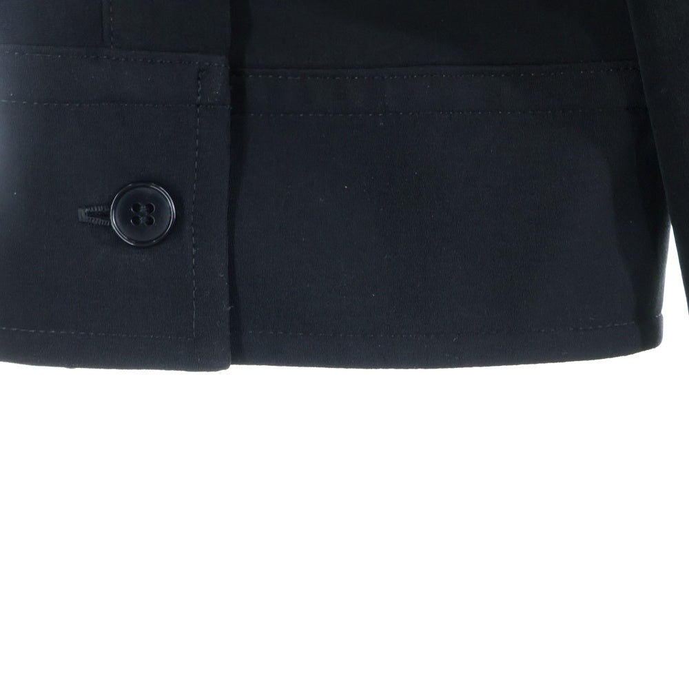 Ground Y(グラウンドワイ) アクリル アシンメトリー ドレープ ロング 長袖シャツ ブラック GA-B24-500