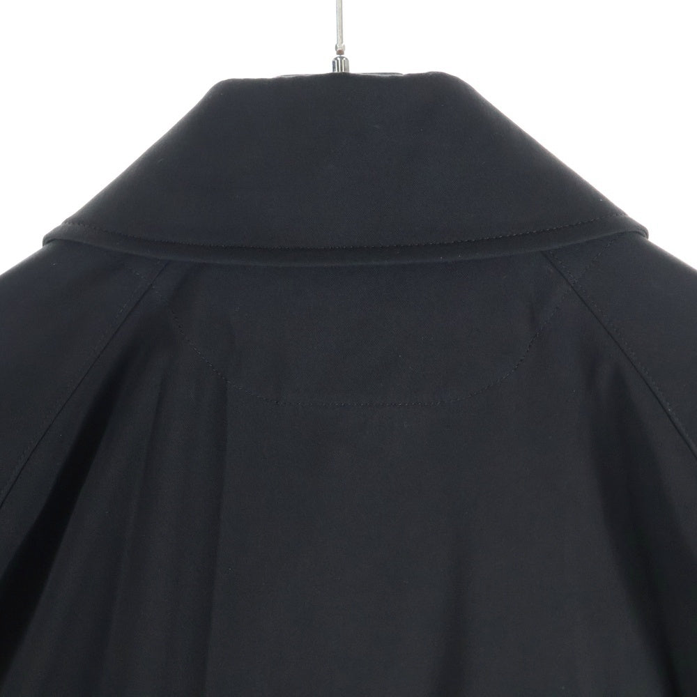 s'yte(サイト) ビッグカラー ラグランスリーブ レーヨン コックシャツ ジャケット ブラック UB-J30-912