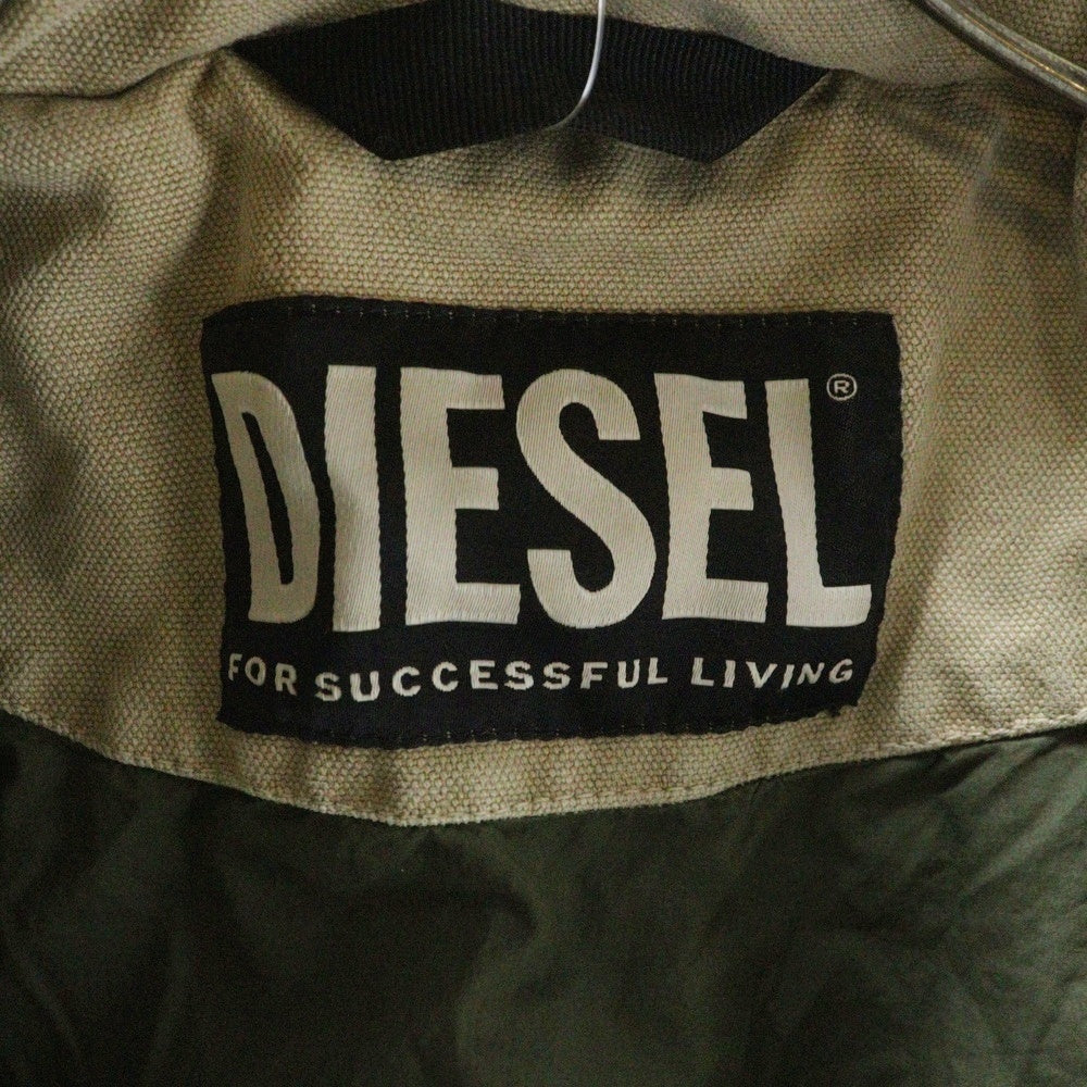 DIESEL(ディーゼル) J-SHANK ジェイシャンク ダック フーデッドジャケット ベージュ A03539