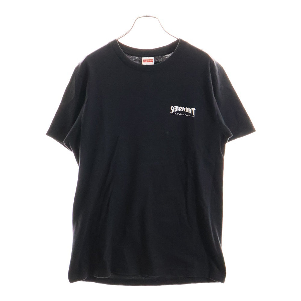 SUPREME(シュプリーム) 24AW ×THRASHER Cross Tee スラッシャー クロス プリント 半袖Tシャツ カットソー ブラック