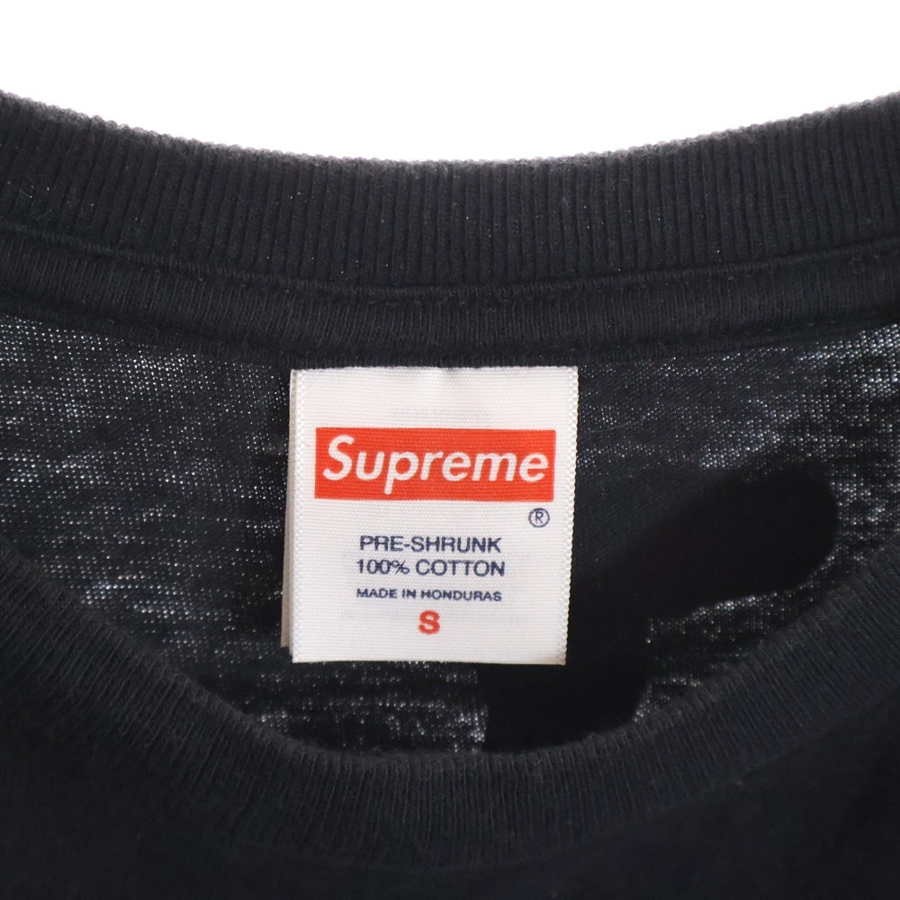 SUPREME(シュプリーム) 24AW ×THRASHER Cross Tee スラッシャー クロス プリント 半袖Tシャツ カットソー ブラック