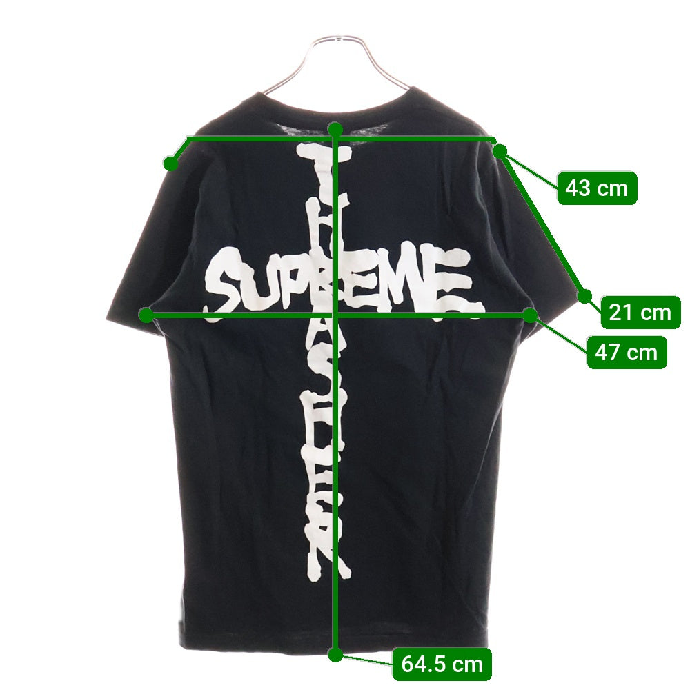 SUPREME(シュプリーム) 24AW ×THRASHER Cross Tee スラッシャー クロス プリント 半袖Tシャツ カットソー ブラック
