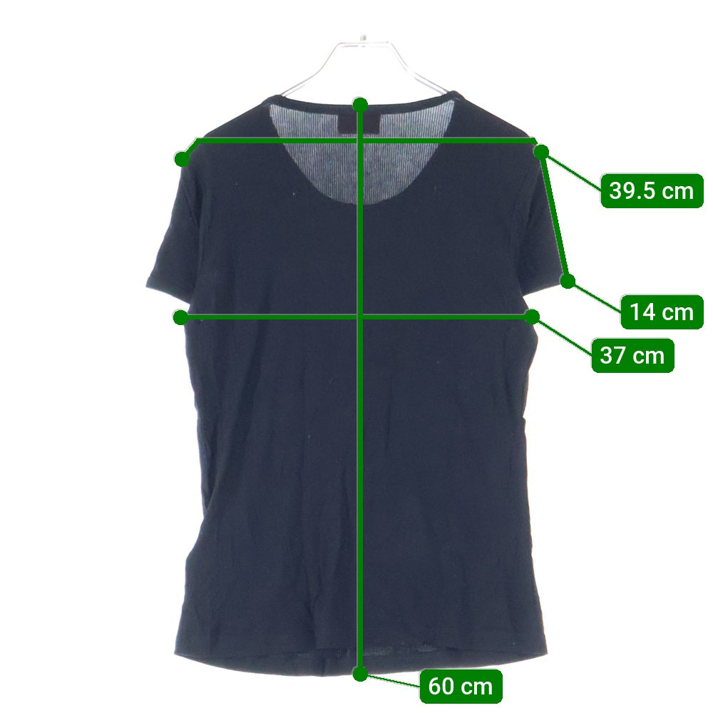 DIESEL(ディーゼル) T-MATIC TANK TOP ネックレス付き クルーネック カットソー 半袖Tシャツ レディース ブラック A12037 0BLAN