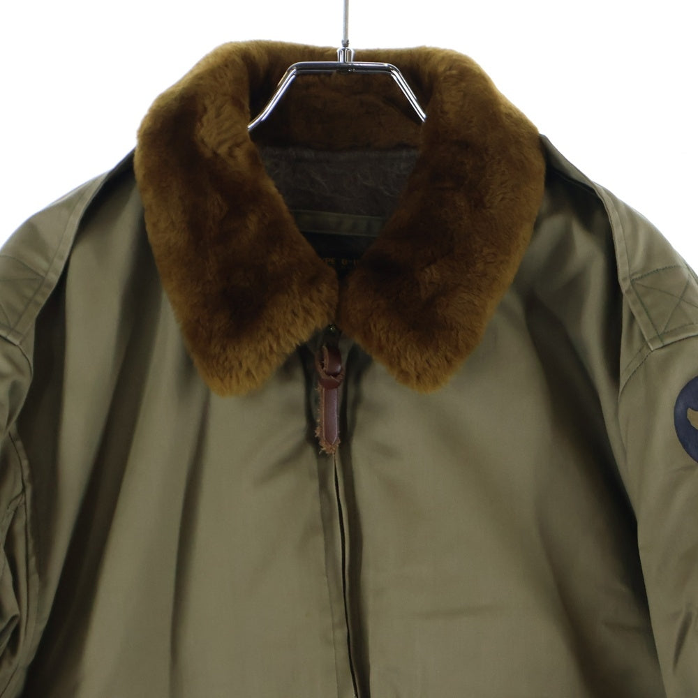 Buzz Rickson's(バズリクソンズ) TYPE B-10 FLIGHT JACKET マルチフラップポケット ファーカラー ジップアップ フライトジャケット グリーン M13499