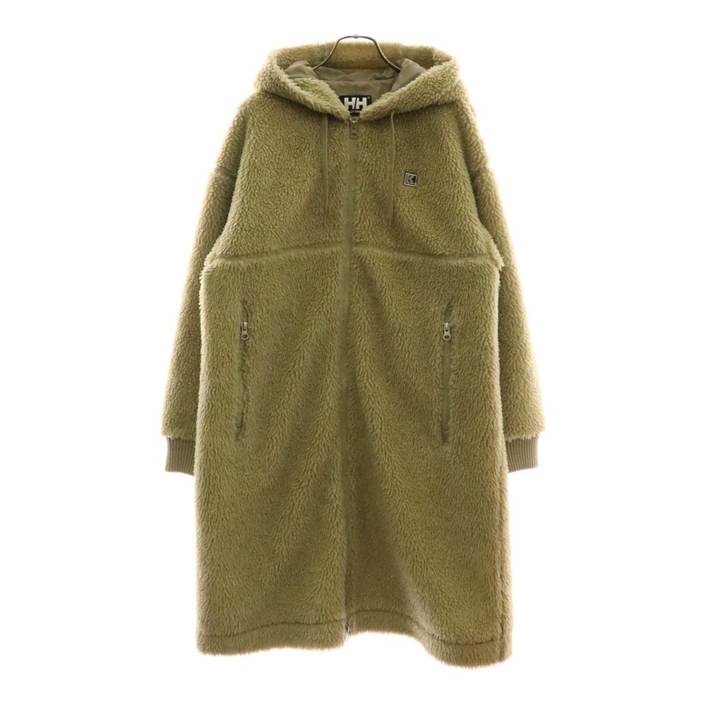 HELLY HANSEN(ヘリーハンセン) FIBERPILE THERMO COAT ファイバーパイル マルチポケット ジップアップ ボア サーモコート レディース グリーン HOE52182