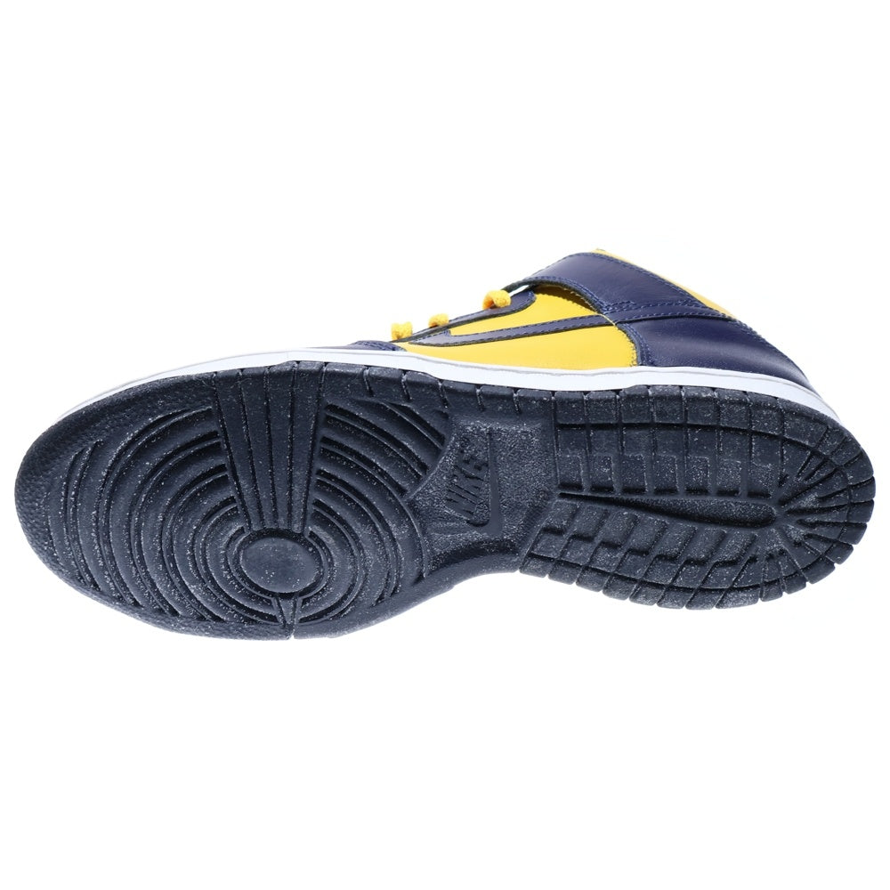 NIKE(ナイキ) 【観賞用 1998年製】 DUNK HIGH MICHIGAN ダンク ハイカットスニーカー ミシガン イエロー/ネイビー US9/27cm 630335-471