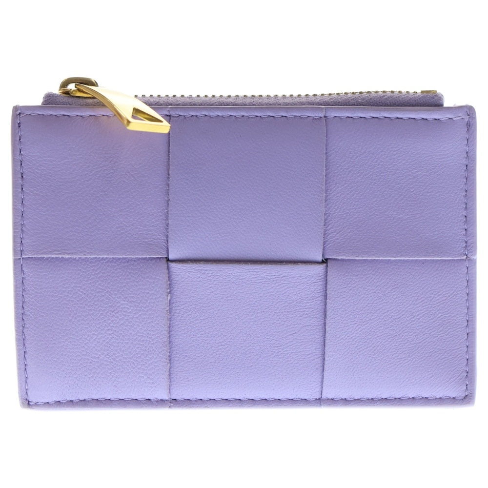 BOTTEGA VENETA(ボッテガヴェネタ) イントレチャート ロゴ刻印 コインケース 財布 コンパクトウォレット パープル