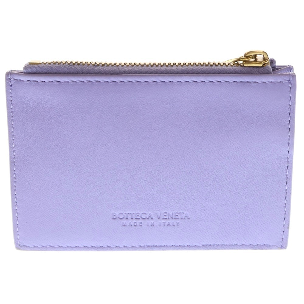 BOTTEGA VENETA(ボッテガヴェネタ) イントレチャート ロゴ刻印 コインケース 財布 コンパクトウォレット パープル
