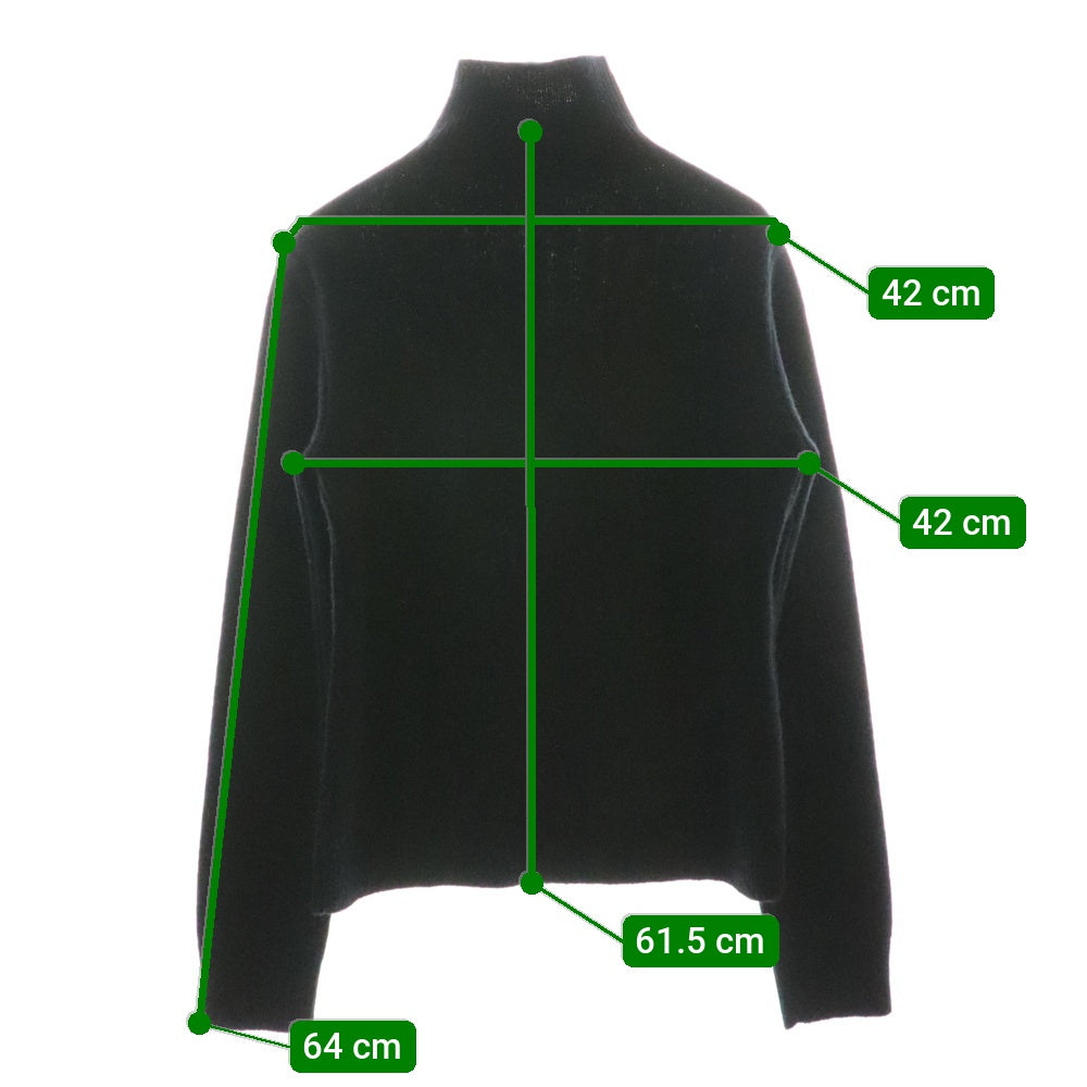 MaxMara(マックスマーラ) フロントスタッズ タートルネックニットセーター レディース ブラック 636610836700