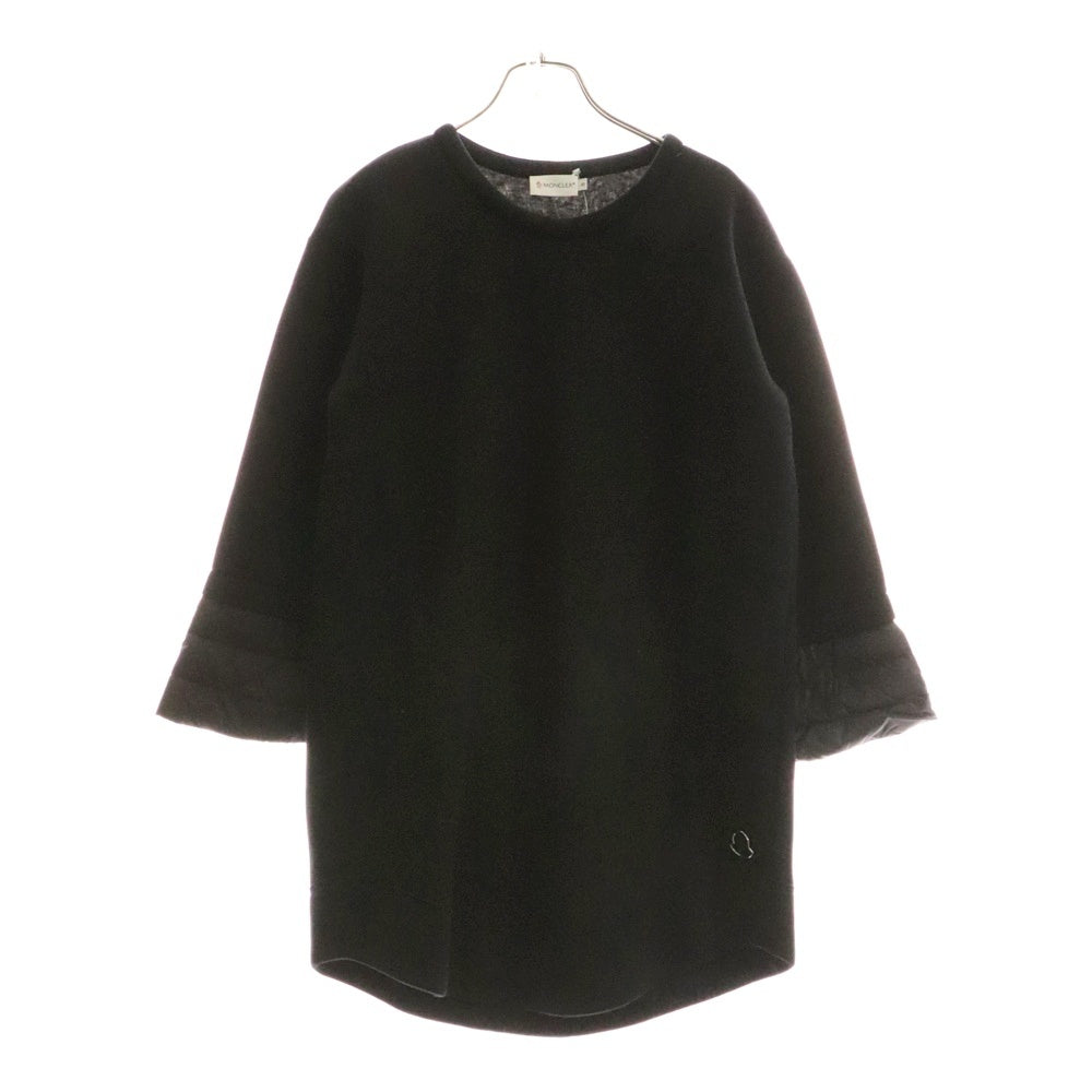 MONCLER(モンクレール) 15AW ABITO アビト クルーネック長袖ワンピース ドレス カットソー レディース ブラック A20938556400 80932