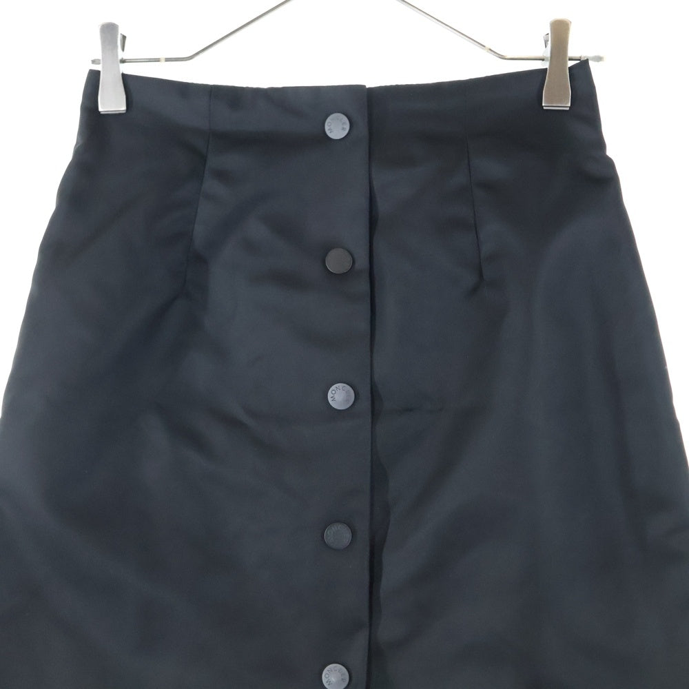 MONCLER(モンクレール) 15AW GONNA ゴナ フロントボタン ナイロンスカート レディース ブラック A20932560600 53082