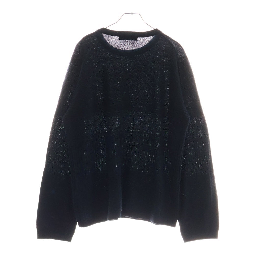 nano universe(ナノユニバース) アクリル混 長袖クルーネックセーター ネイビー BA73KT0575TN