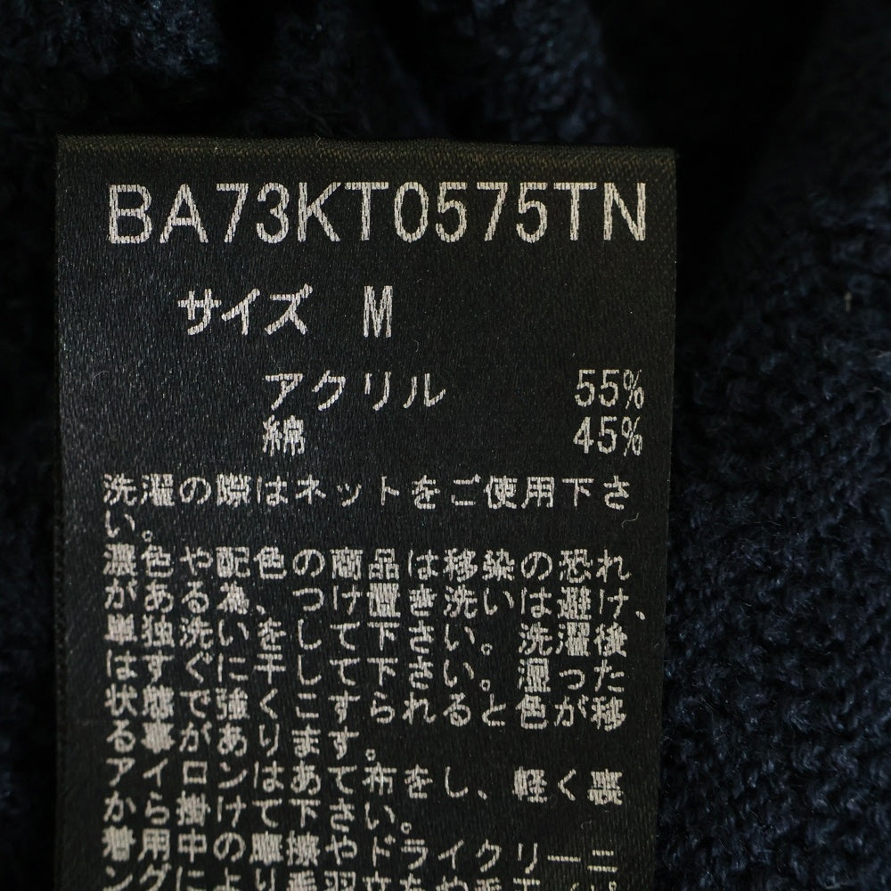 nano universe(ナノユニバース) アクリル混 長袖クルーネックセーター ネイビー BA73KT0575TN