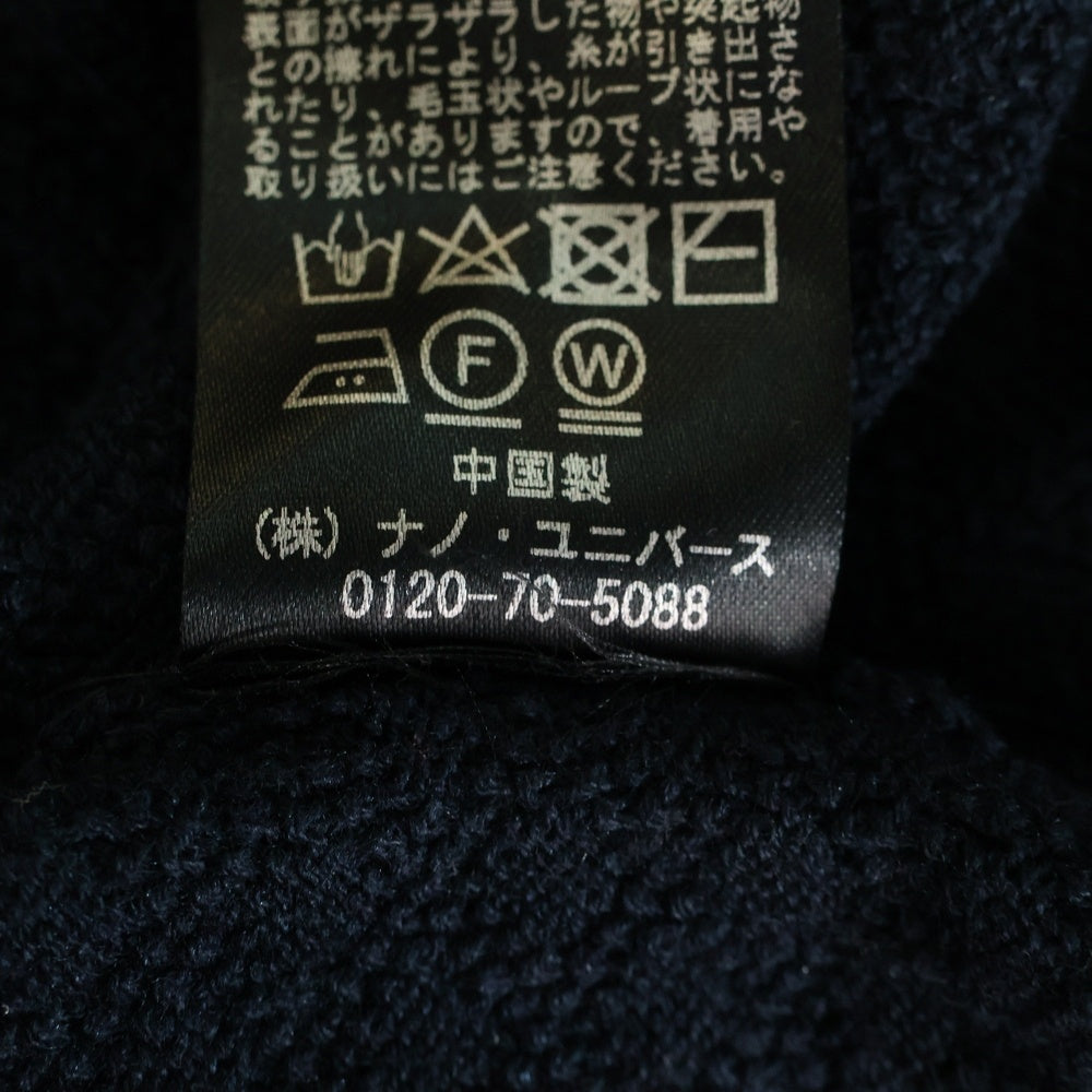 nano universe(ナノユニバース) アクリル混 長袖クルーネックセーター ネイビー BA73KT0575TN