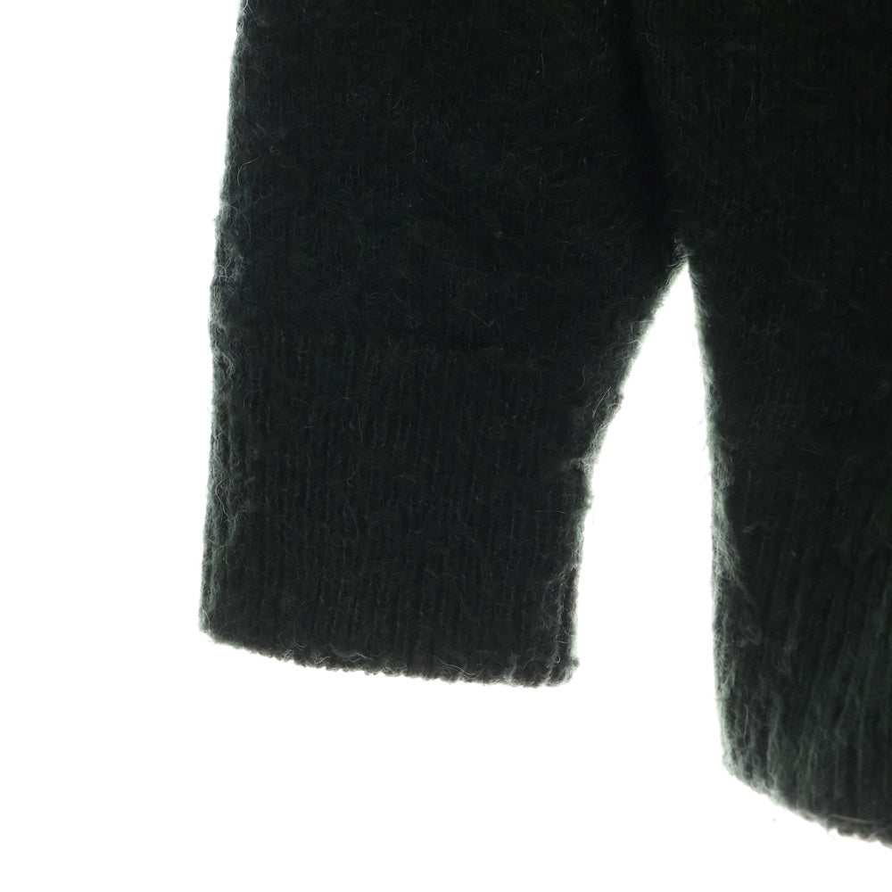 niko and(ニコアンド) モヘヤ混 総柄 長袖ウールニットカーディガン グレー/グリーン/ブルー 970808