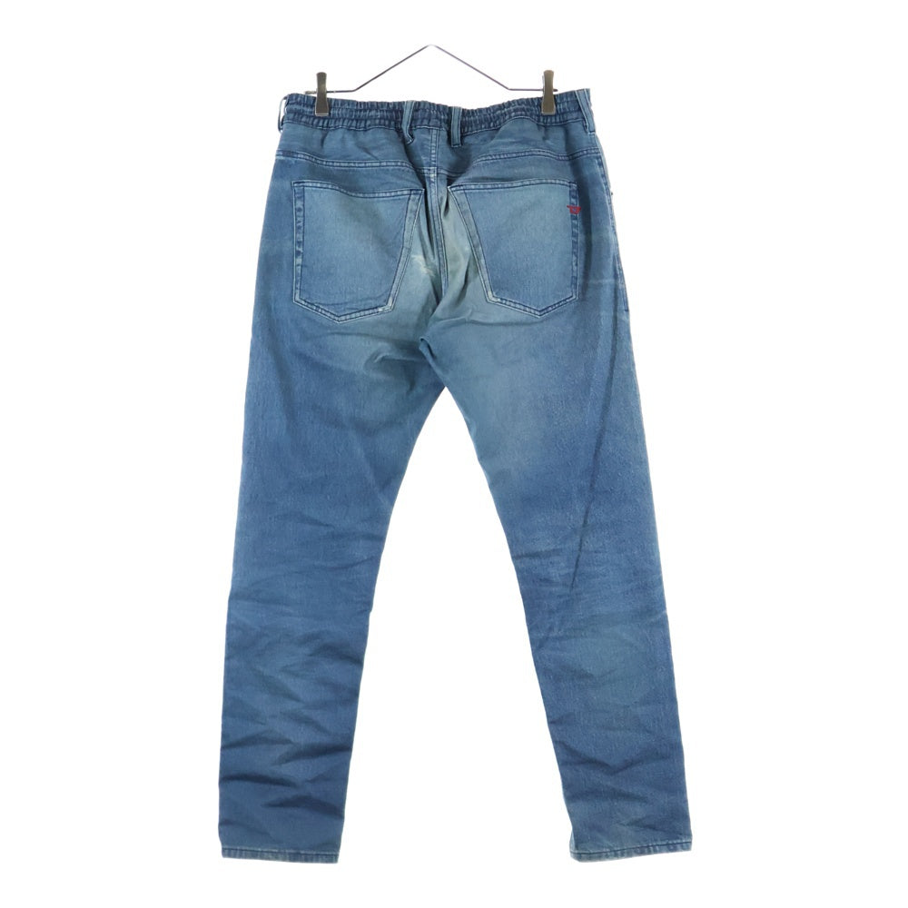 DIESEL(ディーゼル) D-KROOLEY-B JOGG JEANS ダメージ加工 ストレッチテーパードジョガーパンツ インディゴ A14847 068PC