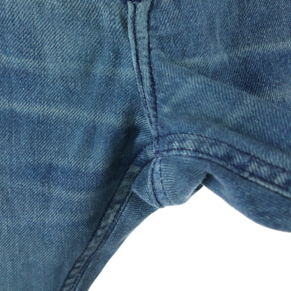 DIESEL(ディーゼル) D-KROOLEY-B JOGG JEANS ダメージ加工 ストレッチテーパードジョガーパンツ インディゴ A14847 068PC