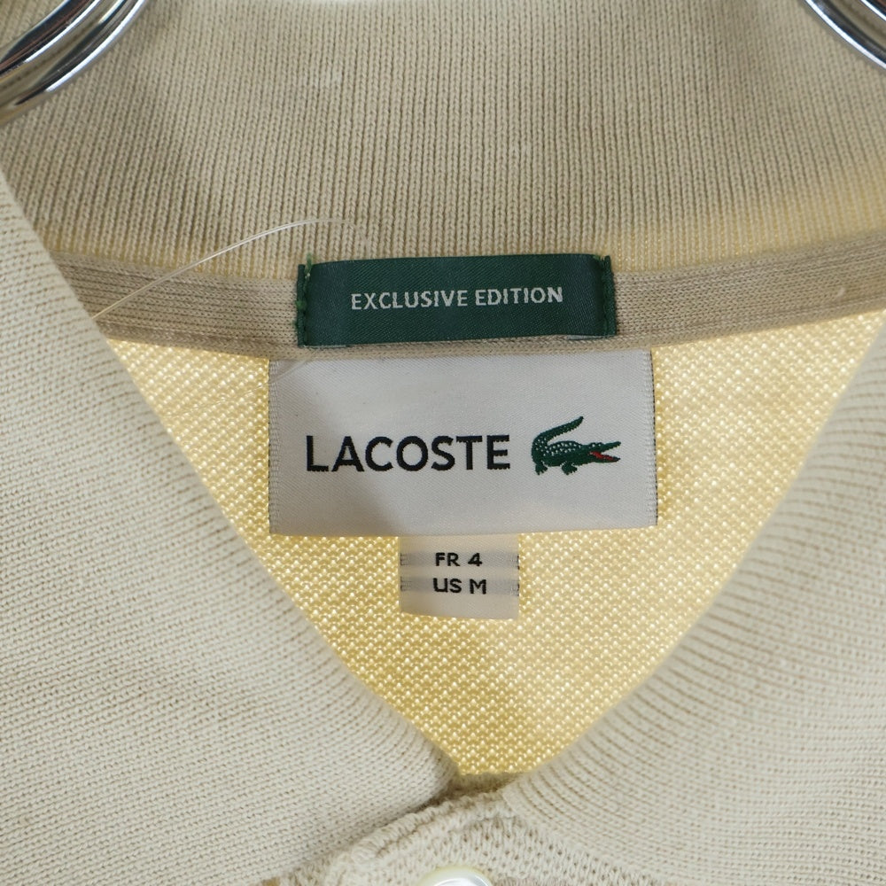 LACOSTE(ラコステ) JOURNAL STANDARD relume別注 ヘビーピケ 胸ワッペンロゴ 半袖ポロシャツ ベージュ PH162MJ