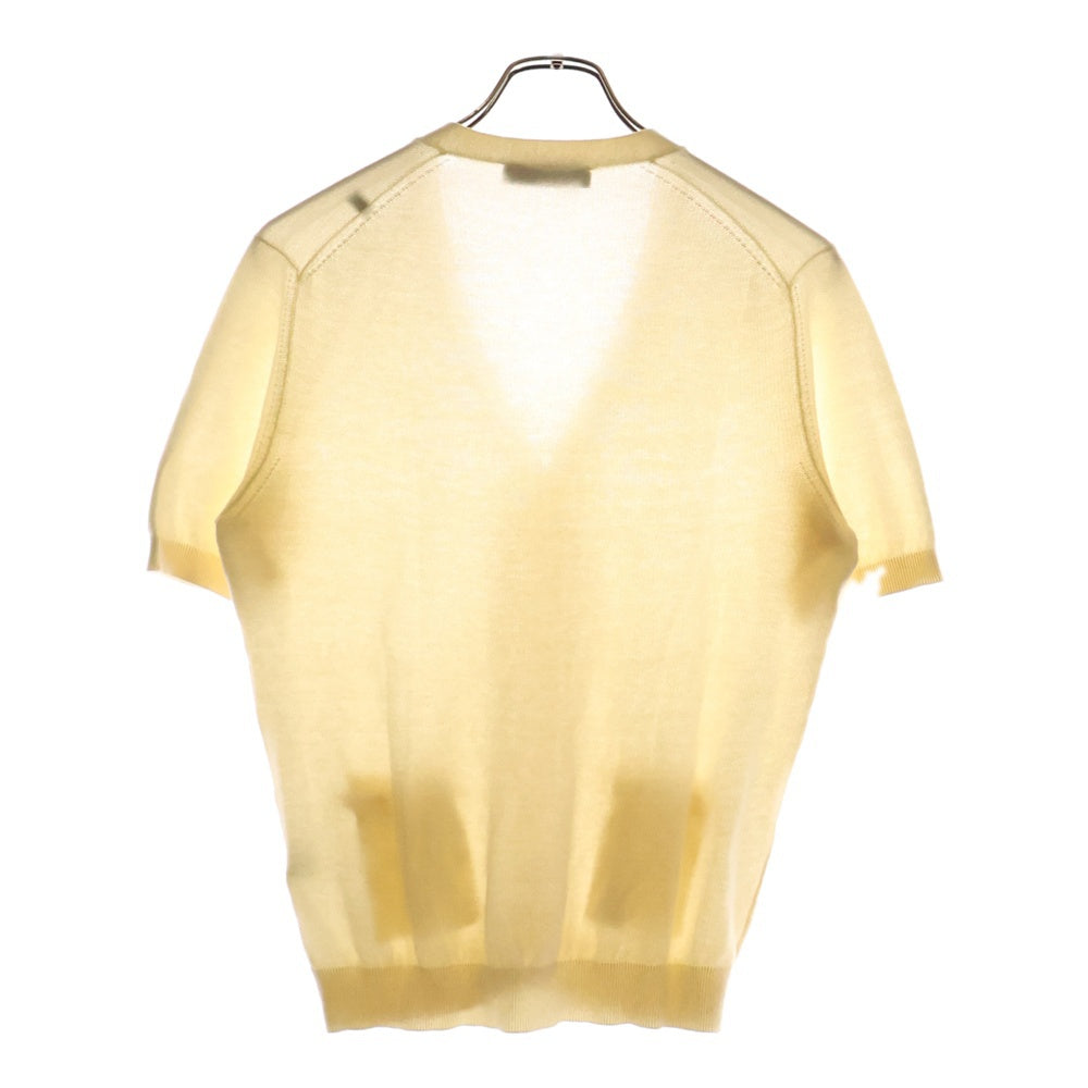 FILIPPO DE LAURENTIIS(フィリッポ デ ローレンティス) 半袖コットンカーディガン レディース アイボリー AFA2829555