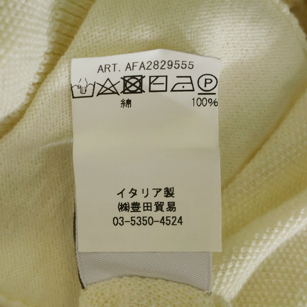 FILIPPO DE LAURENTIIS(フィリッポ デ ローレンティス) 半袖コットンカーディガン レディース アイボリー AFA2829555