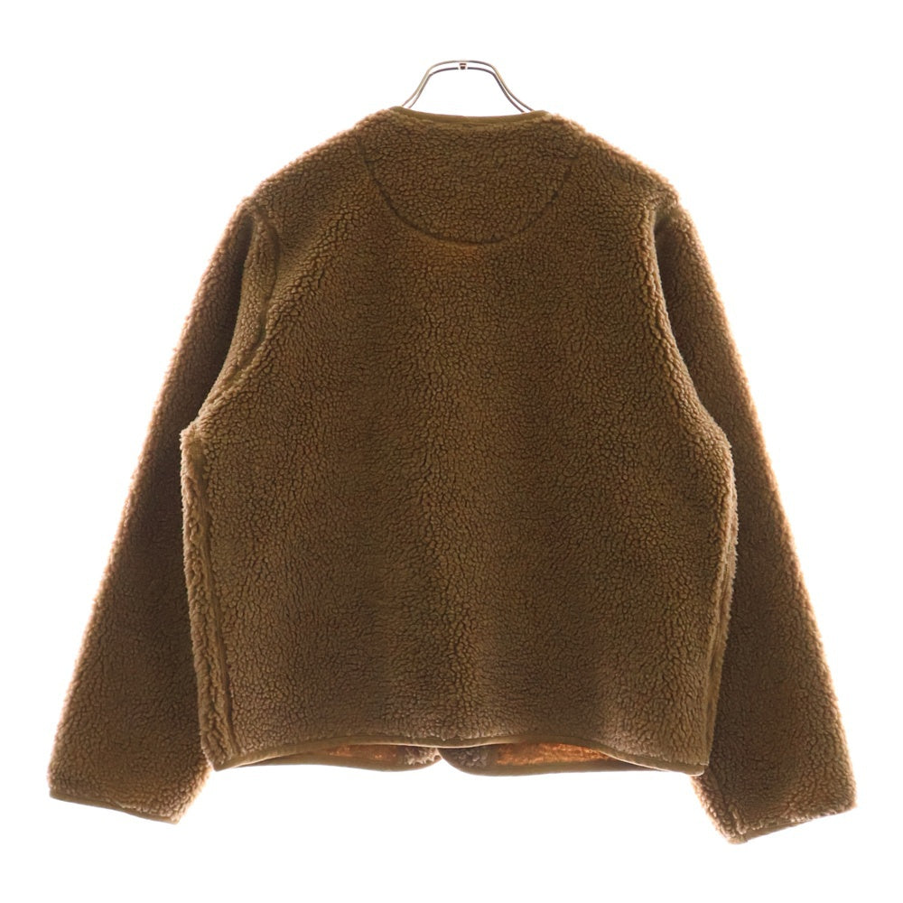 VINCENT ET MIRAILLE(バンソンエミレイユ) BOA CARDIGAN ボアカーディガン ノーカラージャケット レディース ブラウン VM222KB25110