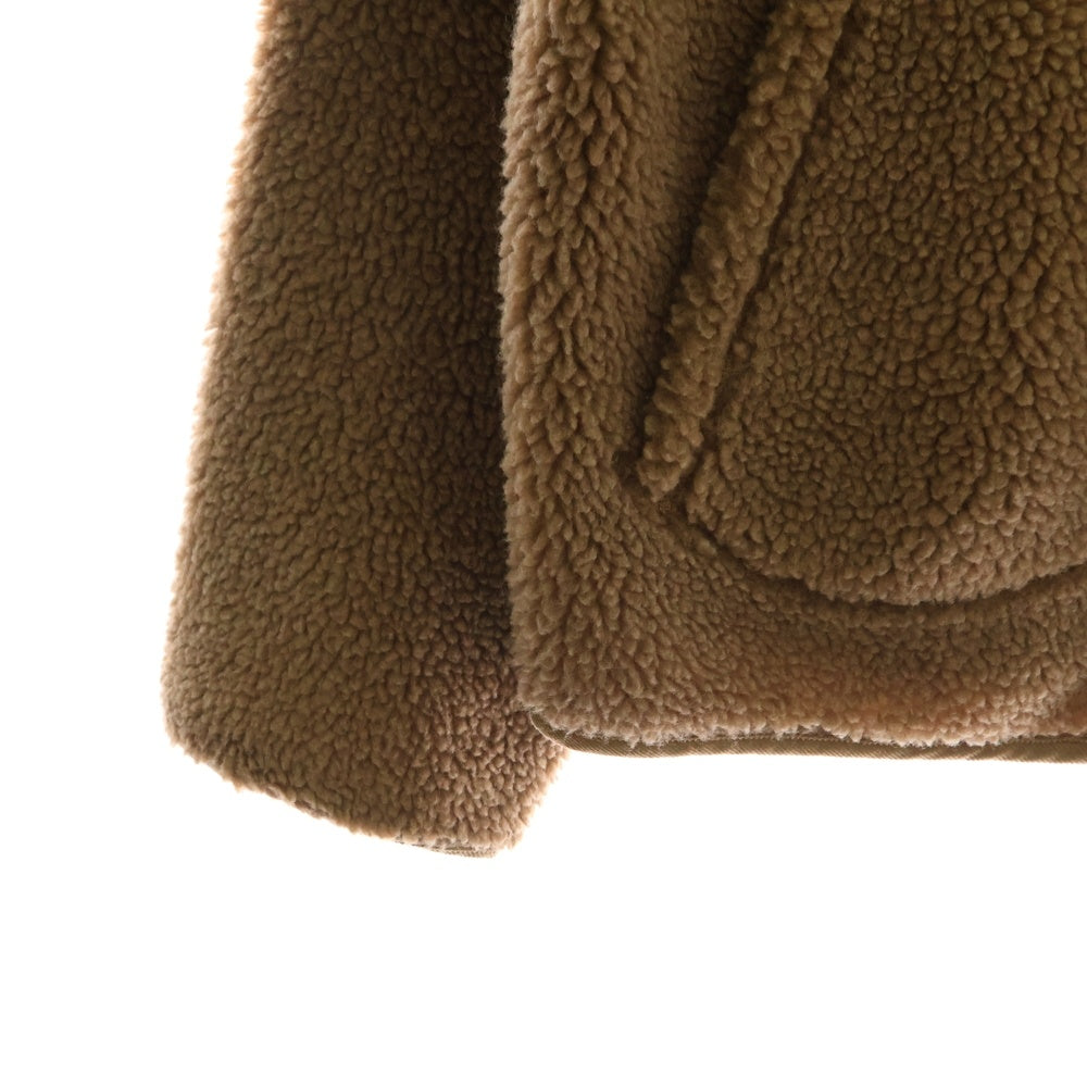 VINCENT ET MIRAILLE(バンソンエミレイユ) BOA CARDIGAN ボアカーディガン ノーカラージャケット レディース ブラウン VM222KB25110