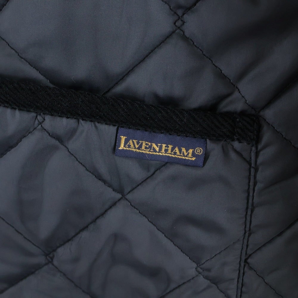 LAVENHAM(ラベンハム) ノーカラー リバーシブル キルティングジャケット ブラック/グレー レディース LVH-19A-022