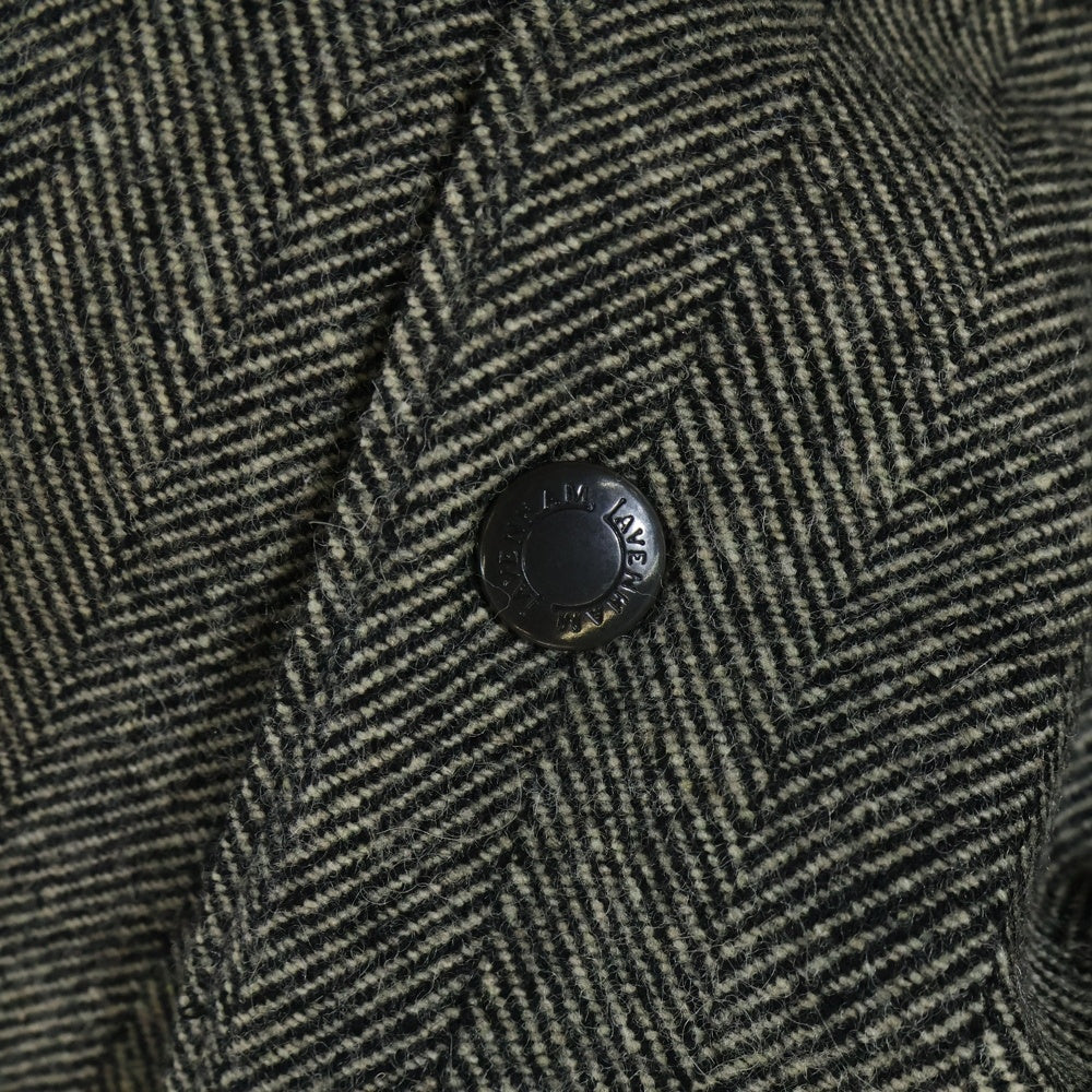 LAVENHAM(ラベンハム) ノーカラー リバーシブル キルティングジャケット ブラック/グレー レディース LVH-19A-022