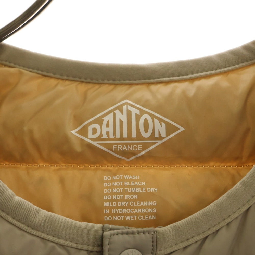DANTON(ダントン) Inner Down Vest ロゴワッペン インナー ダウン