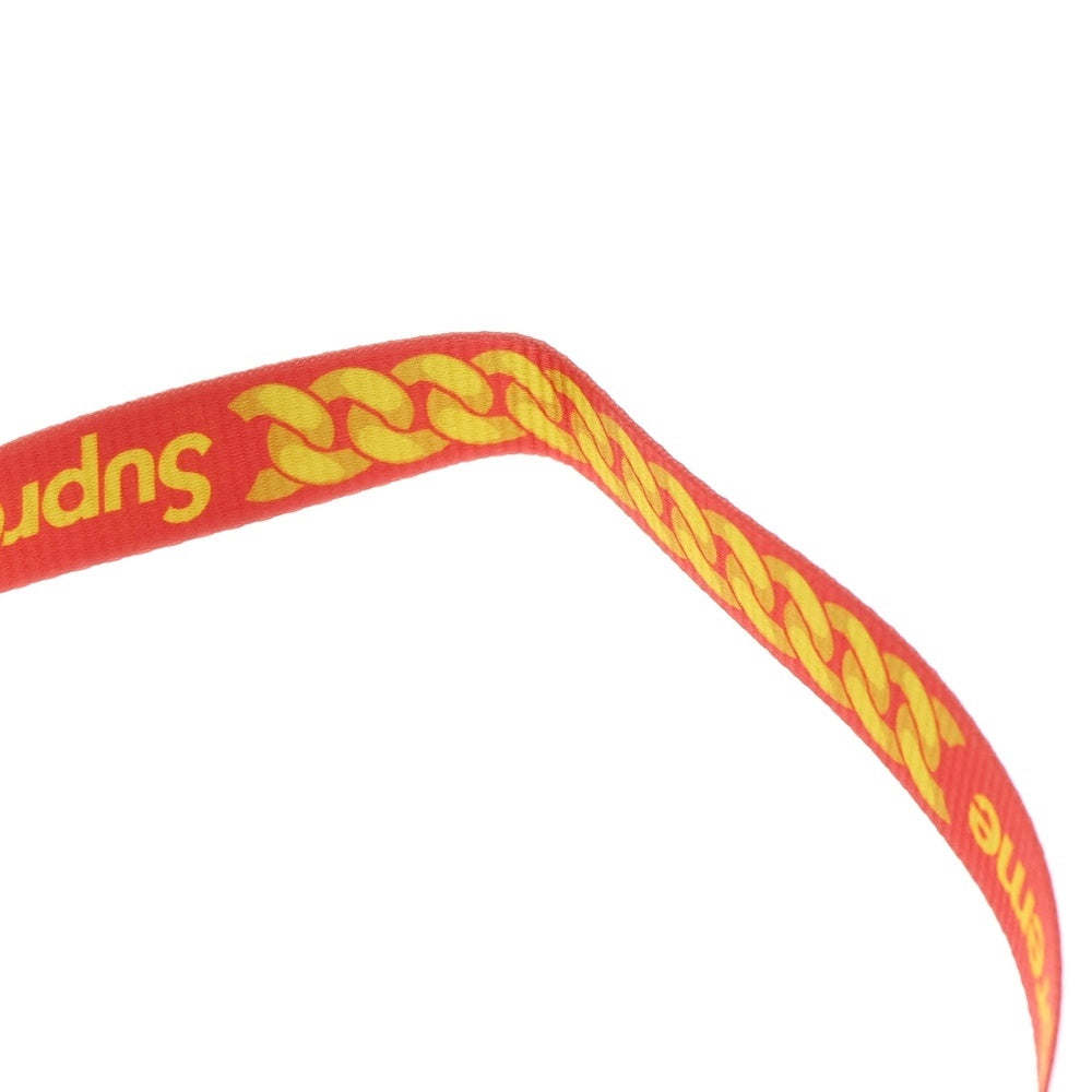 SUPREME(シュプリーム) 22SS Cuban Links Lanyard キューバ リンク ランヤード ストラップ レッド/イエロー