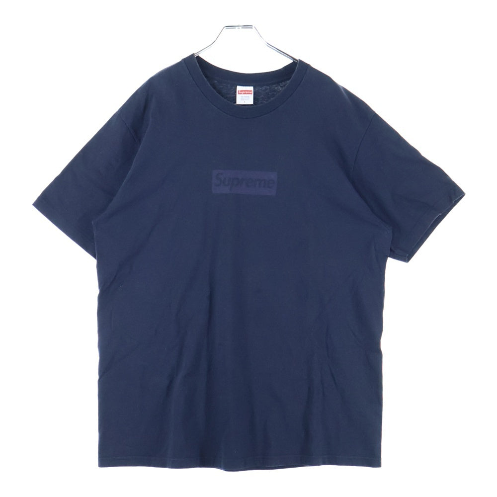 SUPREME(シュプリーム) 23SS Tonal Box Logo Tee トーナル ボックスロゴ プリント クルーネック 半袖Tシャツ カットソー ネイビー