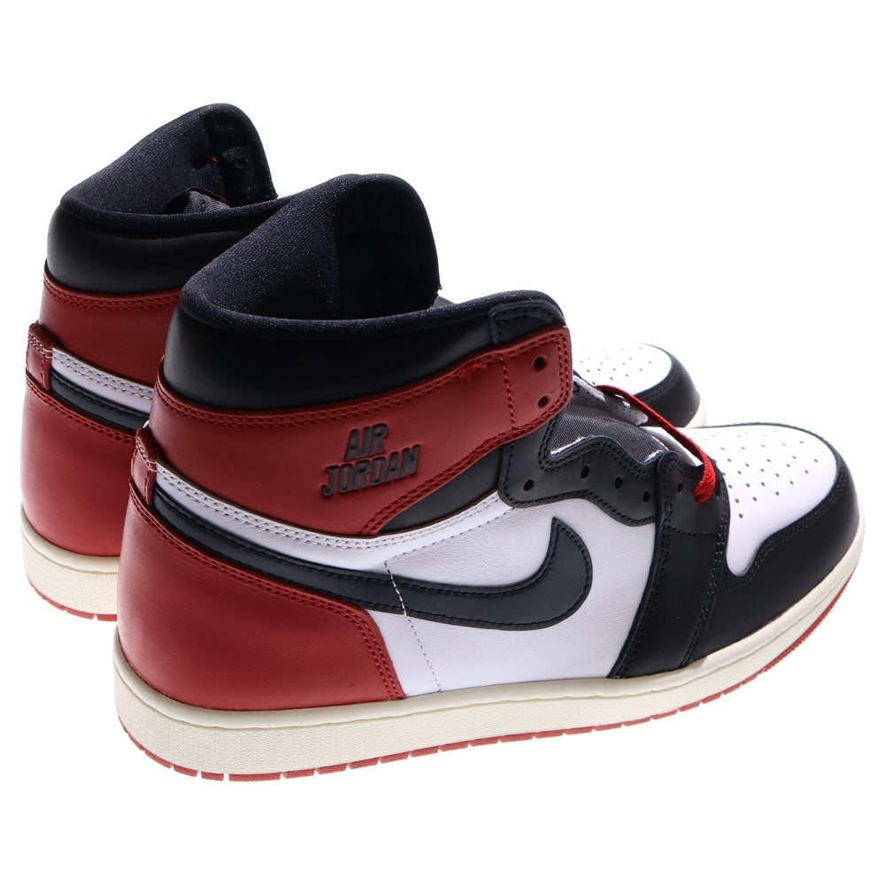 NIKE(ナイキ) AIR JORDAN 1 RETRO HIGH OG BLACK TOE REIMAGINED エアジョーダン1 レトロ OG ブラックトゥリイマジンド ツマ黒 ハイカットスニーカー US11/29cm DZ5485-106
