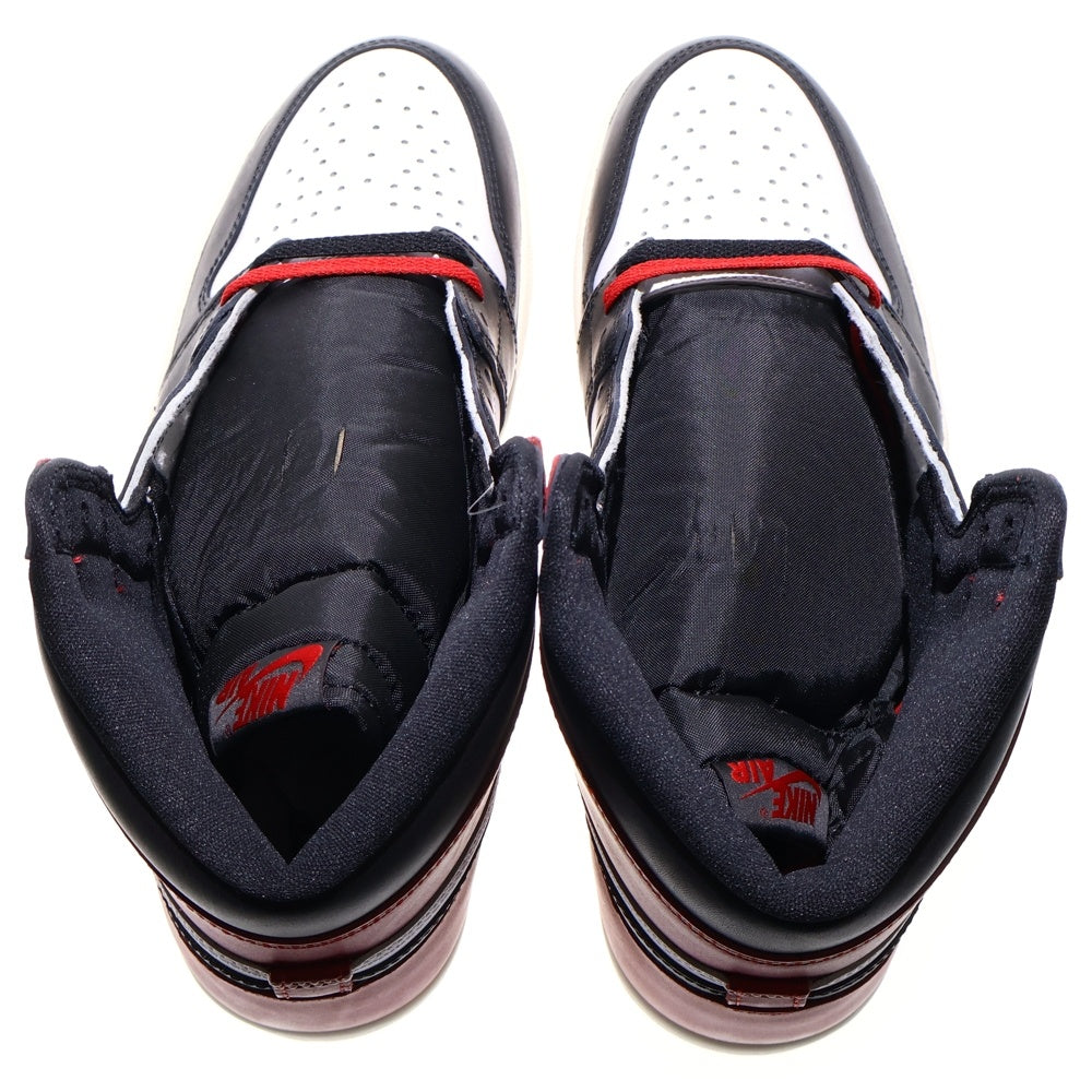 NIKE(ナイキ) AIR JORDAN 1 RETRO HIGH OG BLACK TOE REIMAGINED エアジョーダン1 レトロ OG ブラックトゥリイマジンド ツマ黒 ハイカットスニーカー US11/29cm DZ5485-106