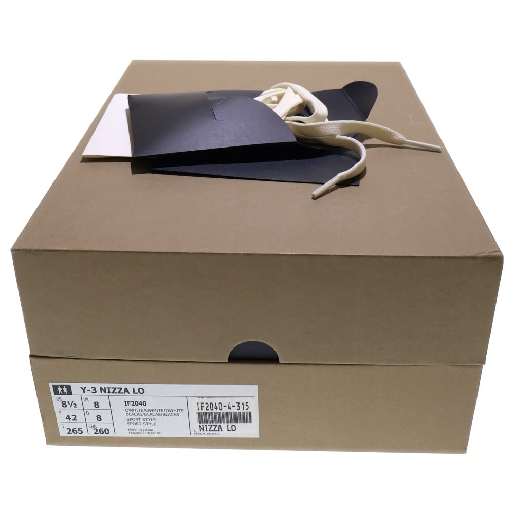 Y-3(ワイスリー) NIZZA LOW ニッツァ キャンバス ローカットスニーカー ホワイト US8.5/26.5cm IF2040