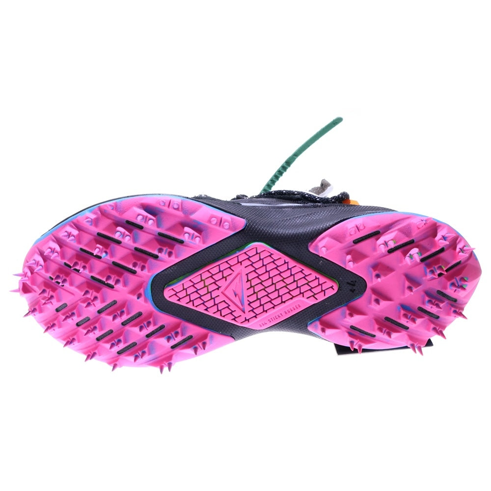 NIKE(ナイキ) ×OFF-WHITE WMNS ZOOM TERRA KIGER 5 OW オフホワイト ウィメンズ ズームテラカイガー ラバースパイク ローカットスニーカー ブラック US7/24cm CD8179-001