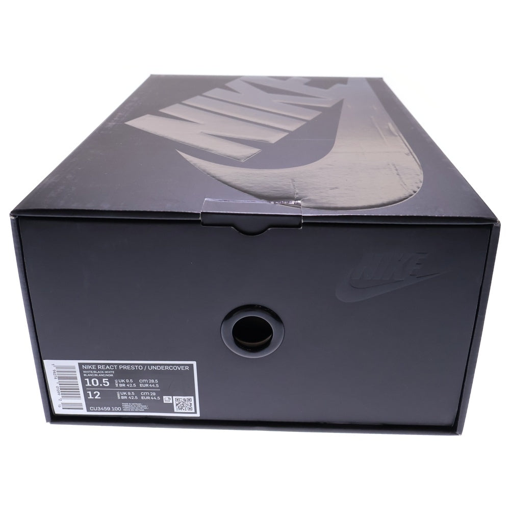 NIKE(ナイキ) ×UNDERCOVER REACT PRESTO アンダーカバー リアクト プレスト ローカットスニーカー ホワイト US10.5/28.5cm CU3459-100