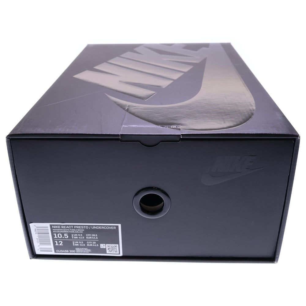 NIKE(ナイキ) ×UNDERCOVER REACT MAHOGANY アンダーカバー リアクト マホガニー ローカットスニーカー ブラック US10.5/28.5cm CU3459-200