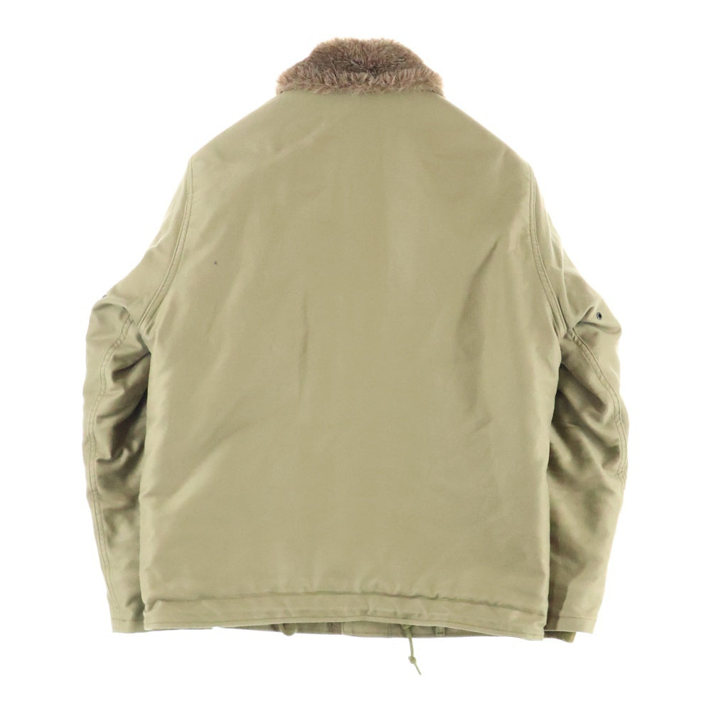 NO BRAND(ノーブランド) KNACKERED ナッカード コットン マルチポケット ジップアップ デッキジャケット カーキ