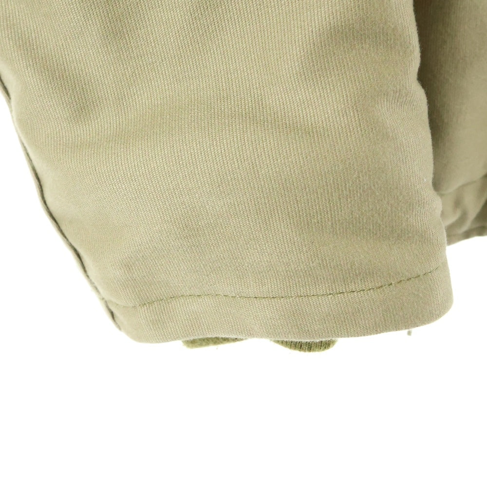 NO BRAND(ノーブランド) KNACKERED ナッカード コットン マルチポケット ジップアップ デッキジャケット カーキ