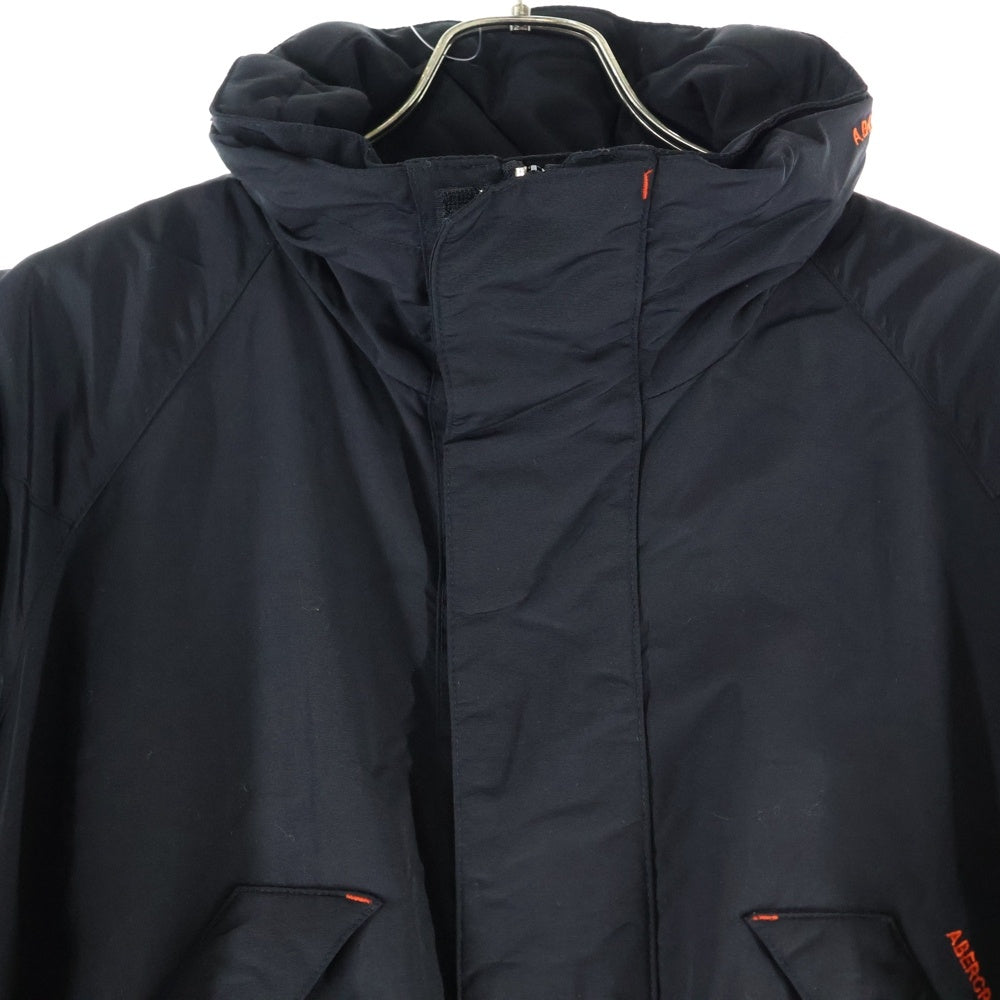 Abercrombie&Fitch(アバクロンビーアンドフィッチ) ジップアップ ナイロン フーデットジャケット ブラック