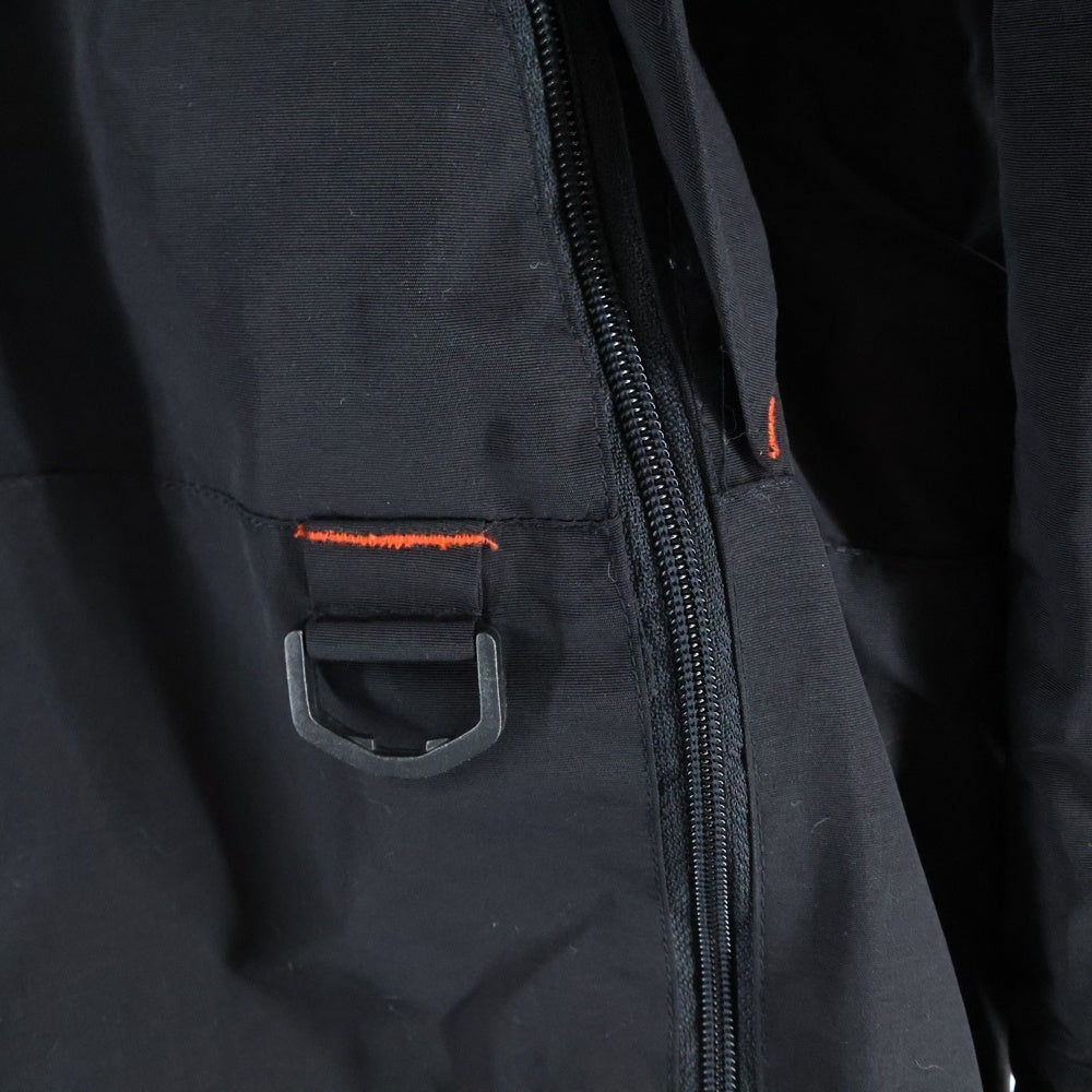 Abercrombie&Fitch(アバクロンビーアンドフィッチ) ジップアップ ナイロン フーデットジャケット ブラック