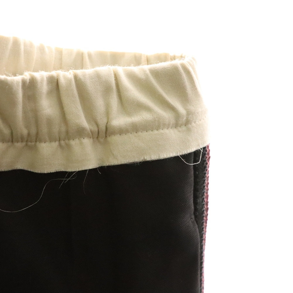 Wales Bonner(ウェールズ ボナー) SEINE TROUSERS セーヌ サイドライン イージートラウザーズパンツ ブラック WB23F-MA23TR06-WO03-999-B-46