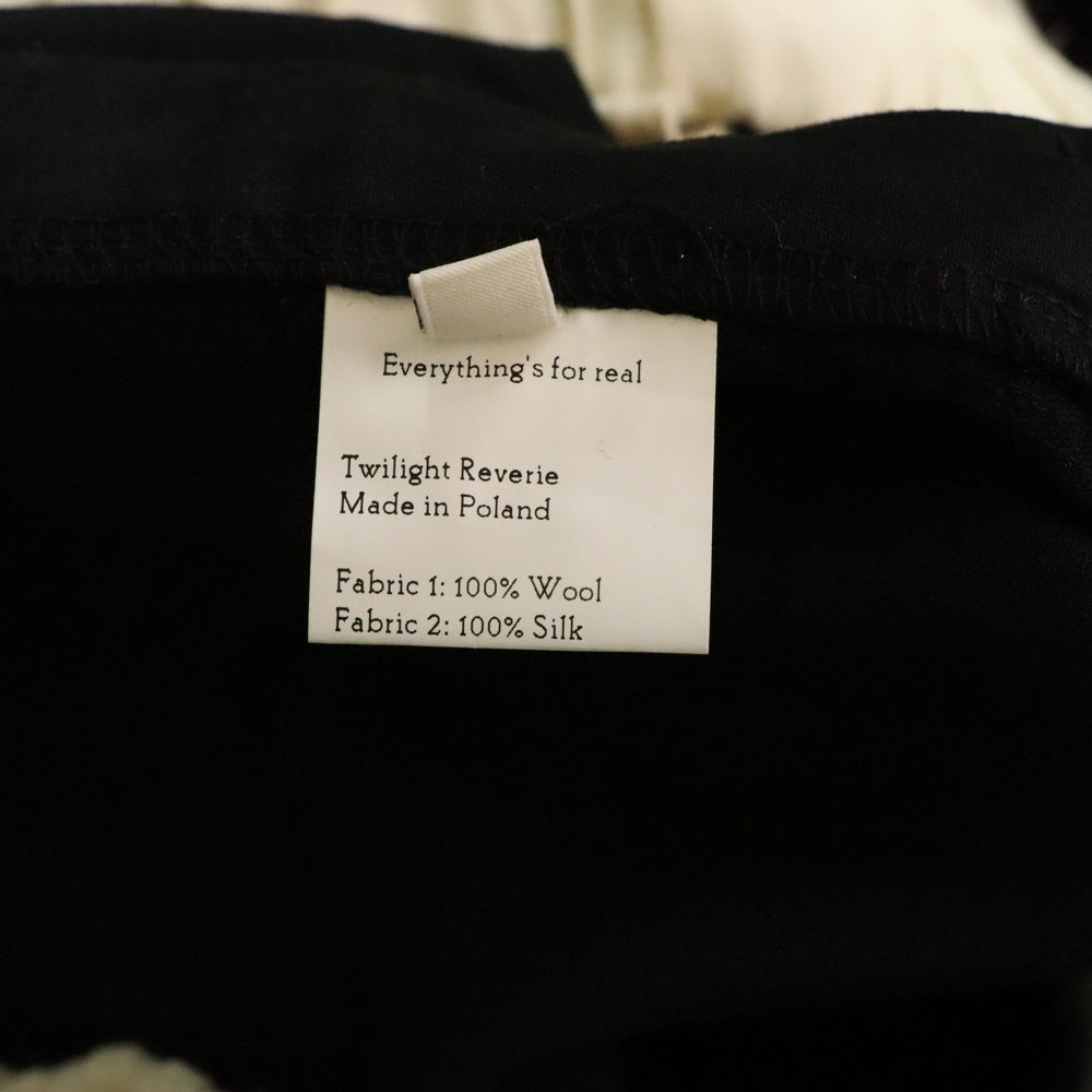 Wales Bonner(ウェールズ ボナー) SEINE TROUSERS セーヌ サイドライン イージートラウザーズパンツ ブラック WB23F-MA23TR06-WO03-999-B-46