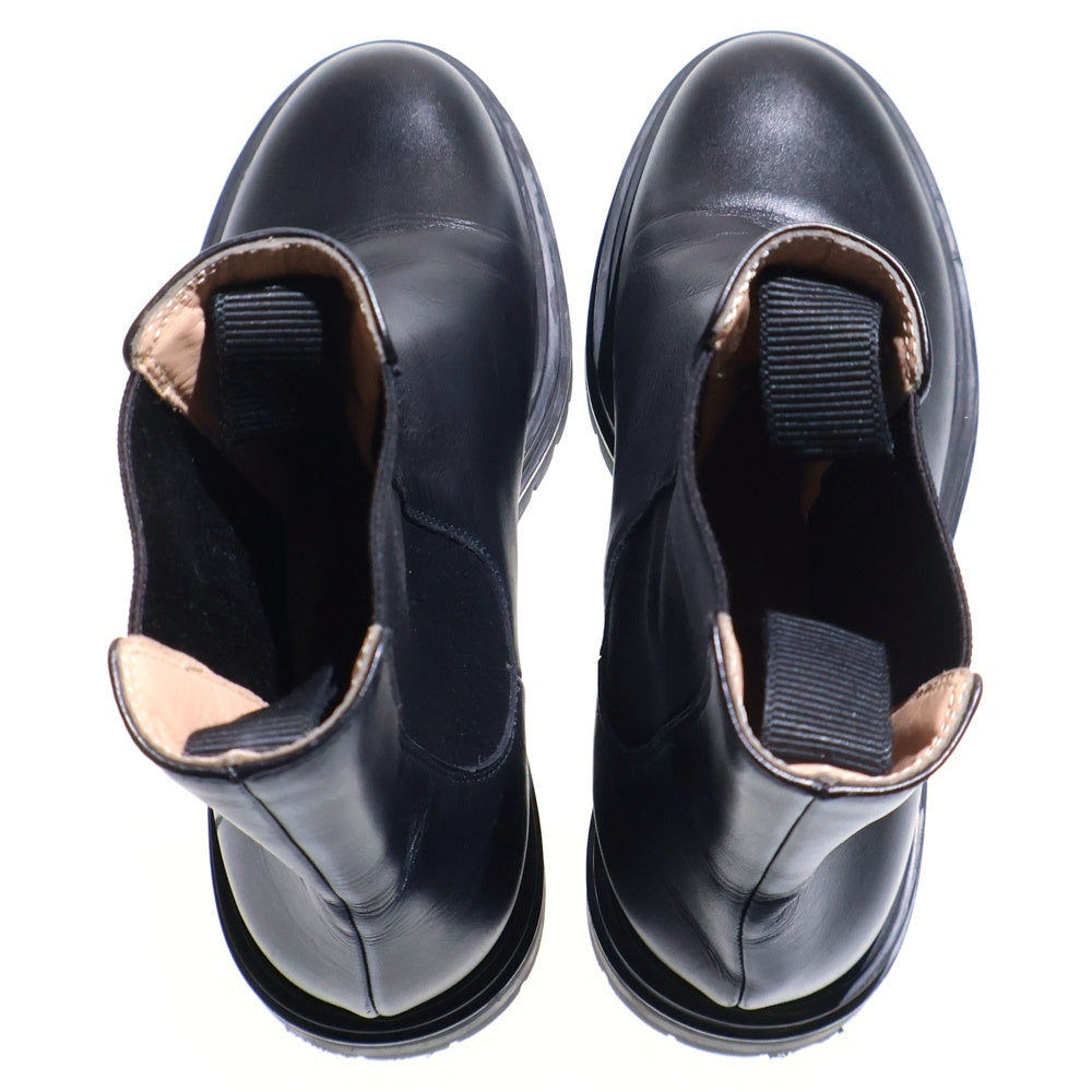 Gianvito Rossi(ジャンヴィト・ロッシ) CHESTER CALF BLACK サイドゴアブーツ ブラック レディース G73462 20GOM