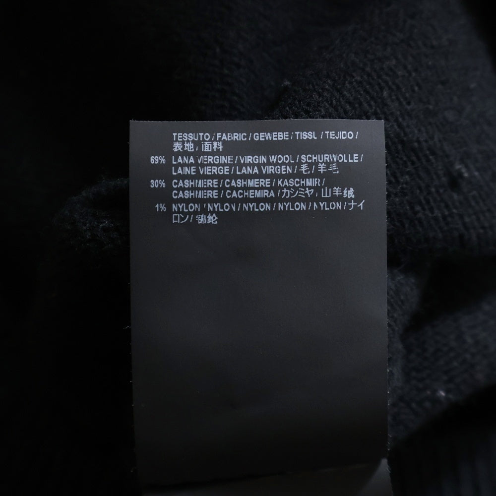 BALENCIAGA(バレンシアガ) ロゴエンブロイダリー タートルネック ニット セーター ブラック/イエロー 542618 T4081