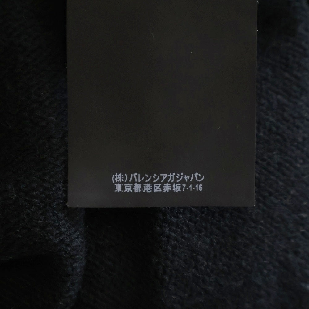 BALENCIAGA(バレンシアガ) ロゴエンブロイダリー タートルネック ニット セーター ブラック/イエロー 542618 T4081