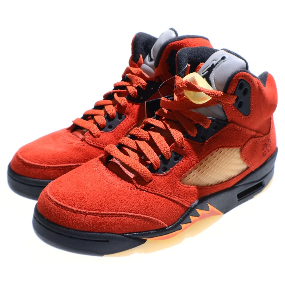 NIKE(ナイキ) WMNS AIR JODAN5RETRO DUNK ON MARS ウィメンズ エアジョーダン5 ダンク オン マーズ ハイカットスニーカー レッド US8/25cm DD9336-800